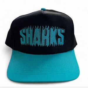 San Jose Sharks hat, cap San Jose Sharks, Larry June, Bay Area vintage